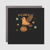 F-Caw-F Halloween Retro Classic Car Magnet