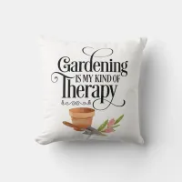 Garden Therapy Plants Throw Pillow