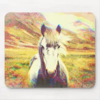 Iceland Horse Digital Art Mouse Pad