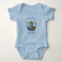 Oh Boy! Baby Giraffe Baby Shower  Baby Bodysuit