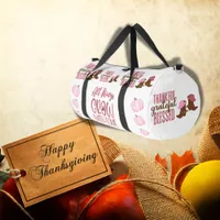 Thankful, Grateful, Blessed, Happy Thanksgiving | Duffle Bag