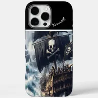 Pirate Ship Braving The Storm iPhone 16 Pro Max Case