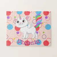 Kids Name Kitty Unicorn Puzzle Learning Activity