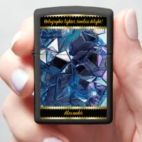 Holographic Reflections on Crumpled Surface Zippo Lighter