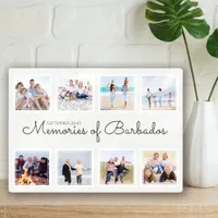 Memories of Vacation Photo Collage Keepsake Plaque