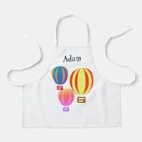 Apron - Hot Air Balloons with Name