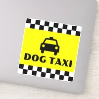 Funny Dog Owner Taxi Driver Vehicle Sticker