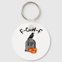 F Caw F Crow Retro Cool Keychain