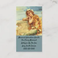 Vintage Mermaid Business Card