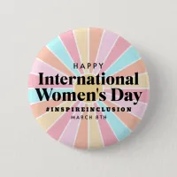 Happy International Women's Day | March 8th Button