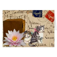 Vintage Cats and Book