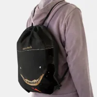 Big Dark Shark Drawstring Bag