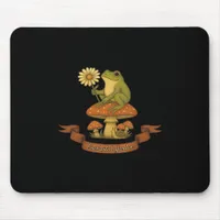 Frog of the Garden Fairycore Cottagecore Frog Mouse Pad