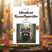 International Raccoon Appreciation Day Card