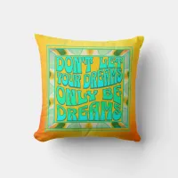 Custom Name Dream Quote Positive Affirmation  Throw Pillow