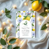 "La Dolce Vita" Mediterranean Engagement Party Invitation