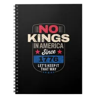 No Kings In America Retro Classic Notebook