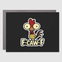 F-Caw-F Classic Vintage Graphic Car Magnet