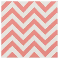 Trendy Coral Chevron Pattern Fabric