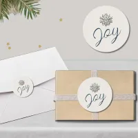 Elegant Snowflake Holiday Sticker