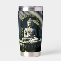 Serene Tranquil Buddha Fountain  Insulated Tumbler