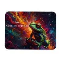 Cosmic Frog Art Print Vibrant Psychedelic Design Magnet