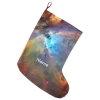 Orion Nebula Space Galaxy Large Christmas Stocking