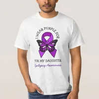 I Wear Purple for my Daughter | Epilepsy Awareness T-Shirt