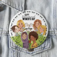 Diverse watercolor portraits | Give To Gain Button