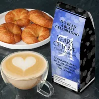 Elegant 51st Sapphire Wedding Anniversary Roasted Coffee