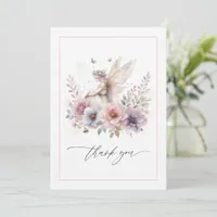 Fairy Garden Photo Thank You Card