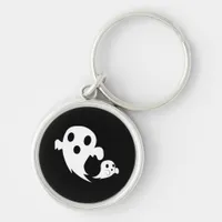 White Boo  Keychain