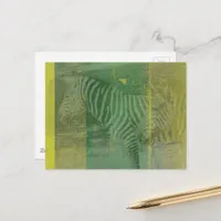 Zebras Postcard