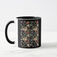 Whimsigoth Old Victorian Floral Oil Painting Class Mug