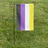 Non-Binary LGBTIQ Pride They Them Garden Flag