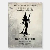 Basic Witch Halloween Birthday Party Welcome Sign