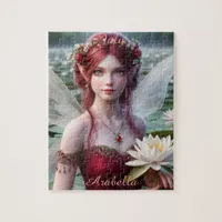 Beautiful July Fairy in Water Lilies Jigsaw Puzzle