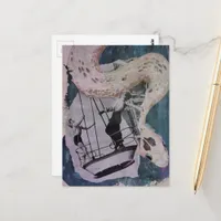 1950s Circus Collage Postcard