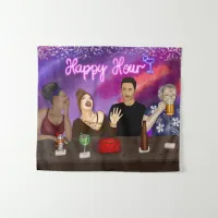 Happy Hour | Digital Art Tapestry