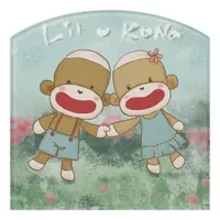 Lil & Kona Holding Hands Sign