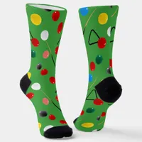 Fun Snooker Player Cues, Balls and Triangles Socks