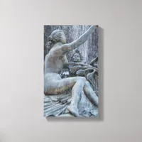 Diana Roman Godess Statue on the Plaza Canvas Print