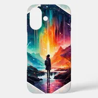 Starry Night Wanderlust: A Whimsical Adventure iPhone 16 Case