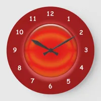 Clock - Red 3D Disk