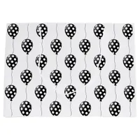 Black and White Balloons Birthday Large Gift Bag