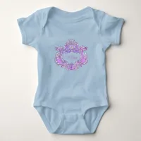 Romantic,Feminine,Personalized  Baby Bodysuit