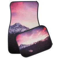 *~* Purple Mountains Sky  Pink & Lavender Photo Car Floor Mat