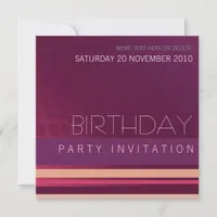 Lounge House Party Birthday Invitation