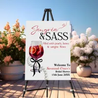  Sangria & Sass Bridal Shower Welcome Sign 