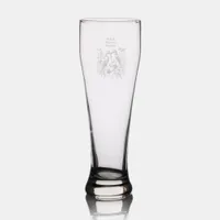 Love Birds Bride & Groom Pilsner Glass